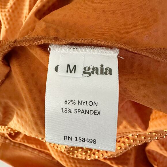 CULT GAIA Dari Metallic Cutout Column Gown Size Medium Cinder - Picture 7 of 12